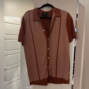 Abercrombie & Fitch Retro Button-Through Sweater Polo
